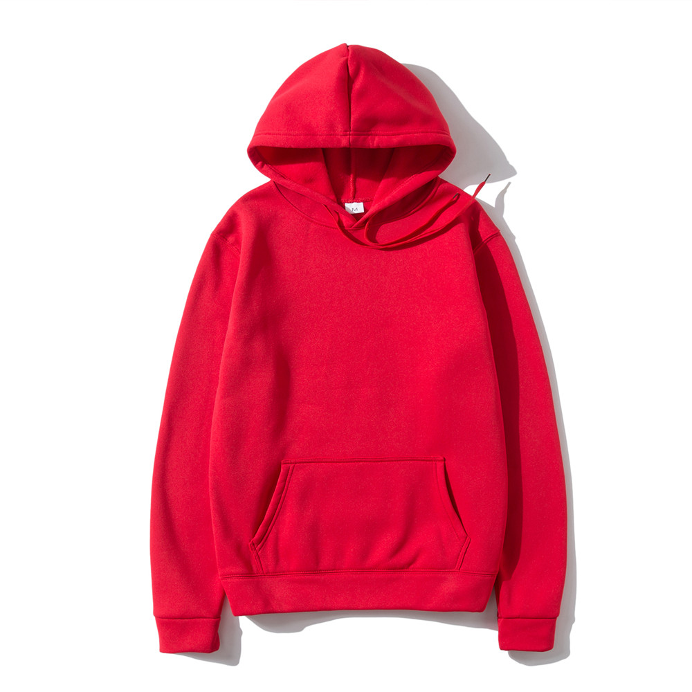Streetwear Brand Red - Mannen Vrouw Hoodies Sweatshirts Mode Effen