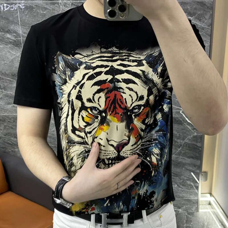 Streetwear Outfit Brand - Streetwear Hot Boor Tijger Hoofd Korte